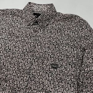 Diesel Floral Button Down Men L/S Shirt Sz S